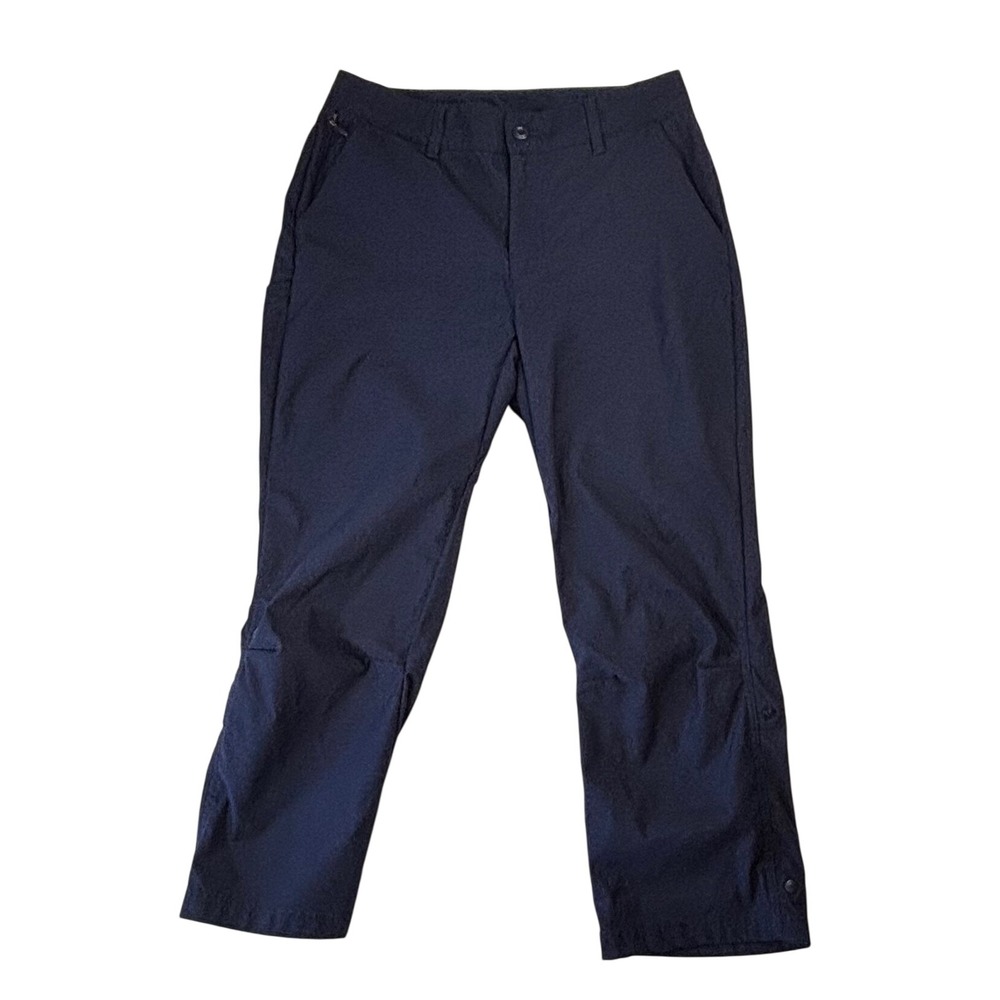 Columbia Navy Blue Capri Hiking Pants Womens Size 6 Stretch Outdoor